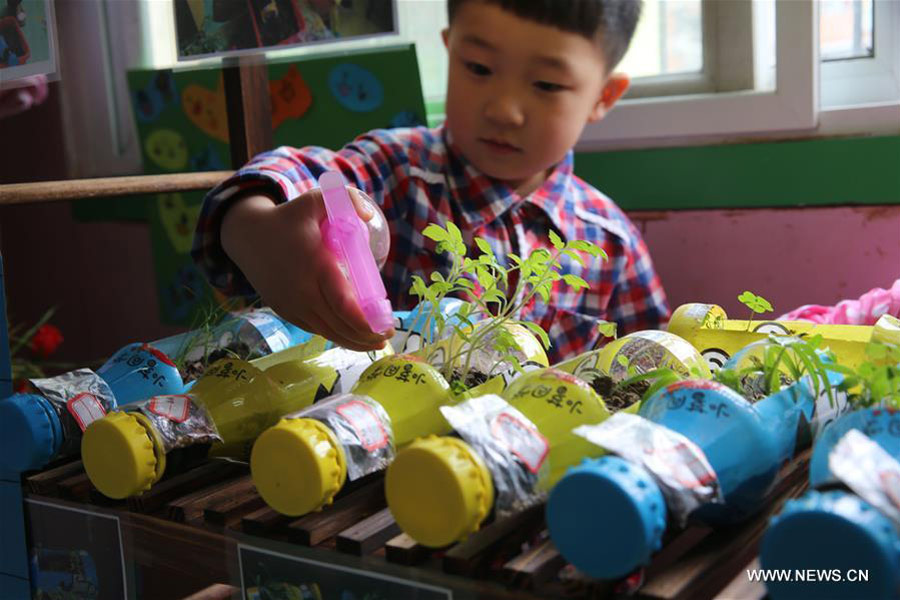 Kindergarten in C China brings spring to classroom