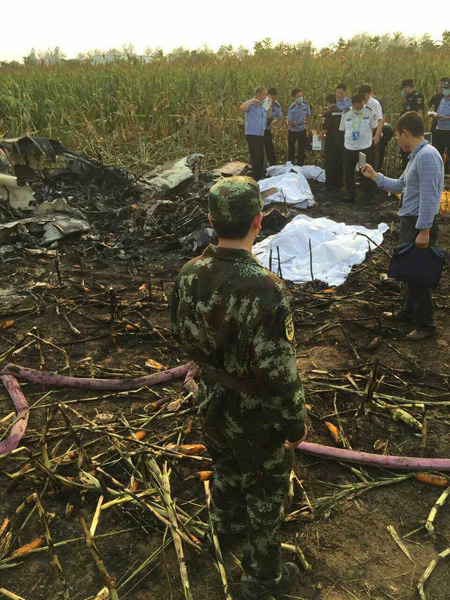 Four dead in plane crash at north China flight show