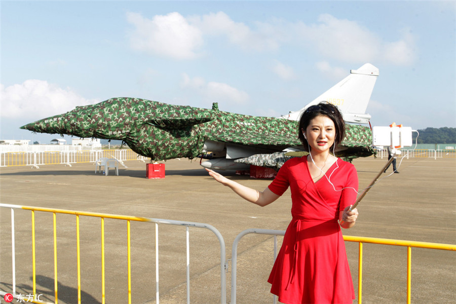 Planes ready to take off at Airshow China