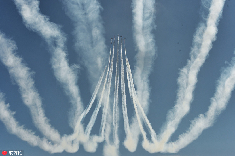 British Red Arrows make its debut in China