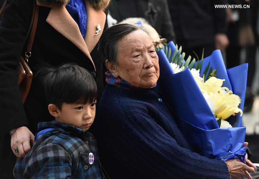 People mourn family members ahead of National Memorial Day for Nanjing Massacre Victims