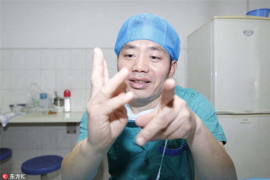 Surgeon finds unique way to make fingers agile