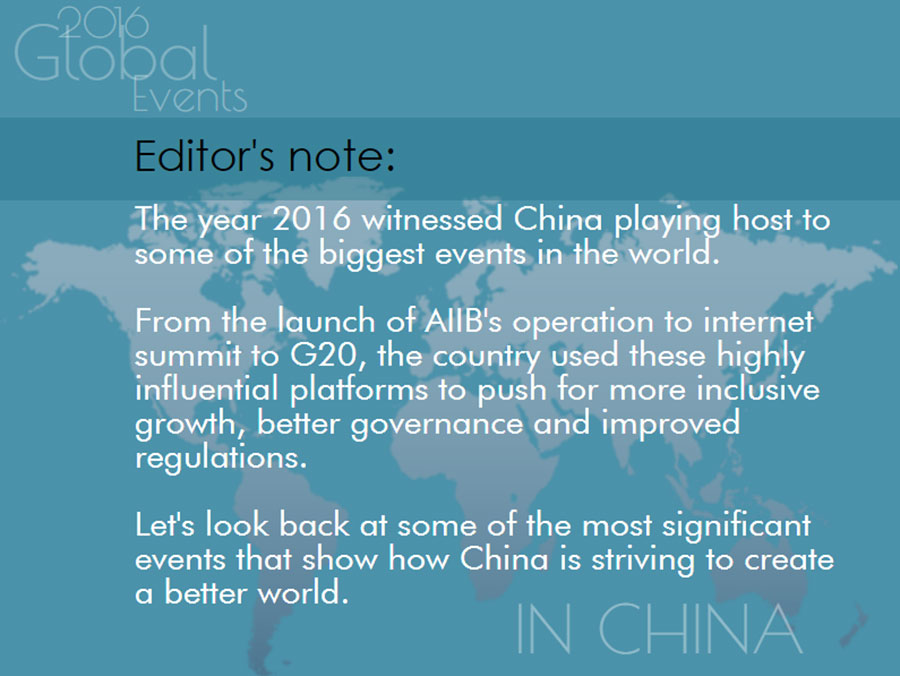 Year in Review: Global events held in China