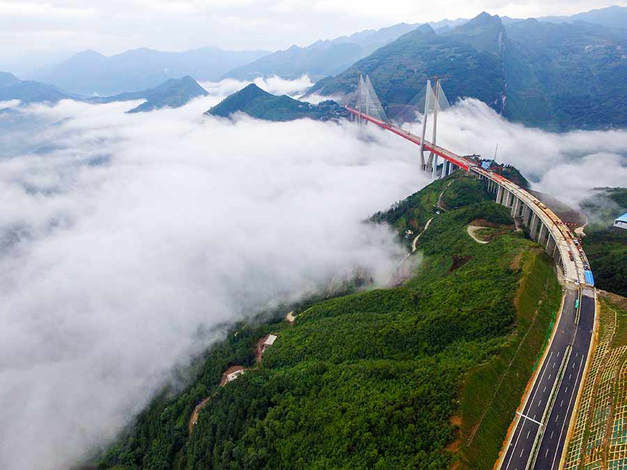 World's highest bridge opens in Guizhou