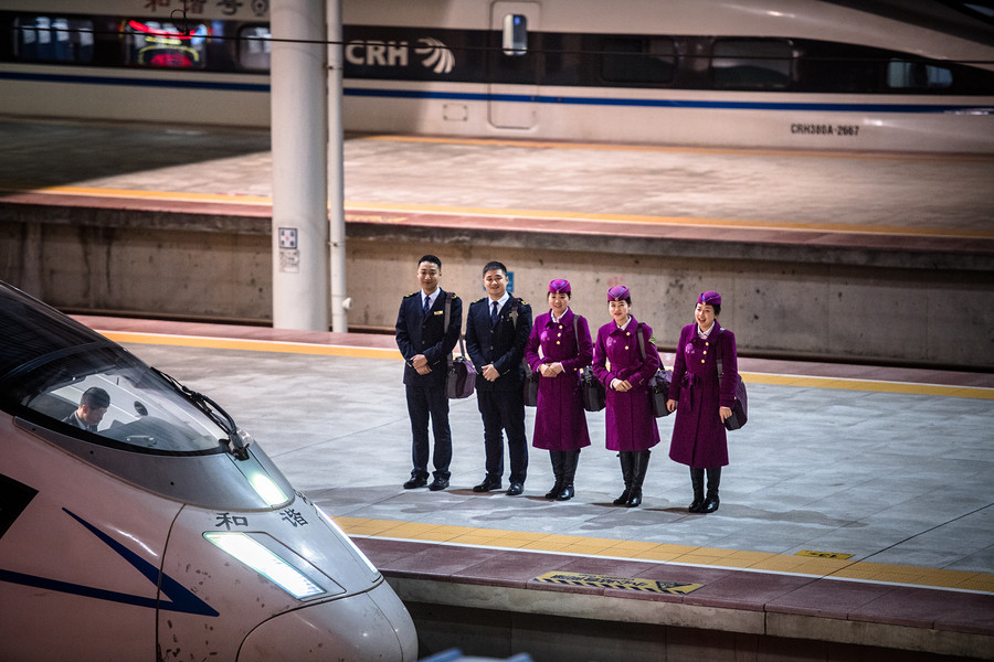 High speed train crew ensures happy journey on the fast track