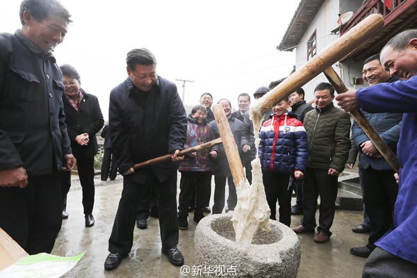 Xi's visits before Spring Festival