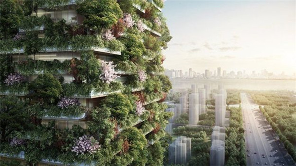 Vertical forest building to help solve air problem in China