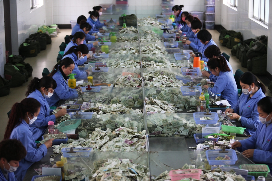 Cramped fingers, 24-hour security and sticky tape all part of a money counter's job