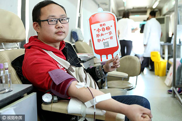14m Chinese donate blood in 2016