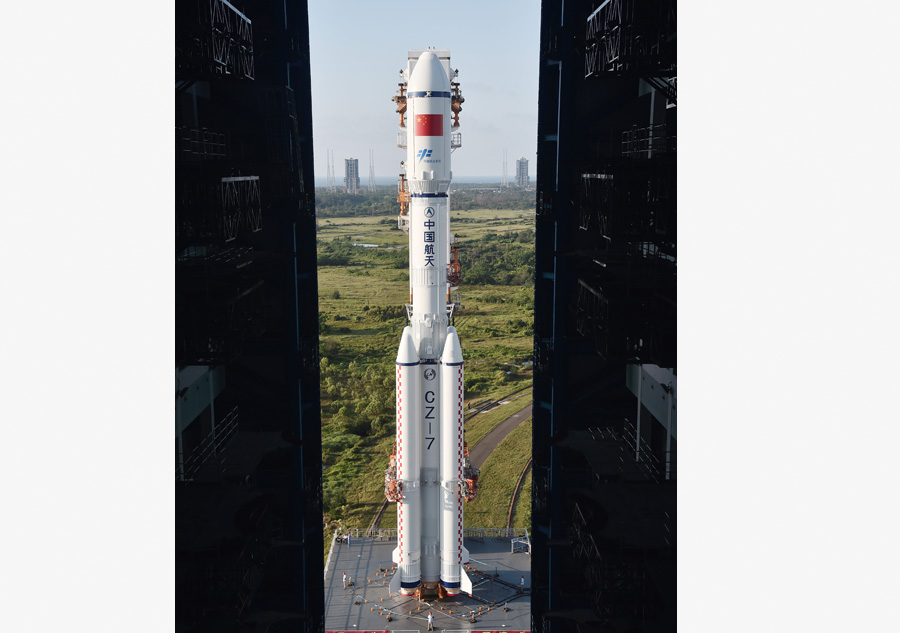 Tianzhou 1 cargo spacecraft moved to Wenchang launch site