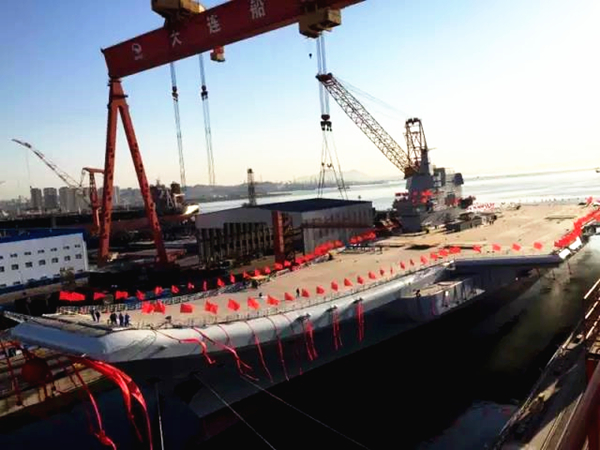 China launches first domestically developed aircraft carrier