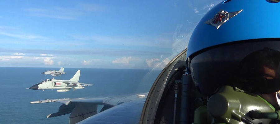 'Hawks of Thunder': PLA South China Sea Fleet conduct advanced flight training