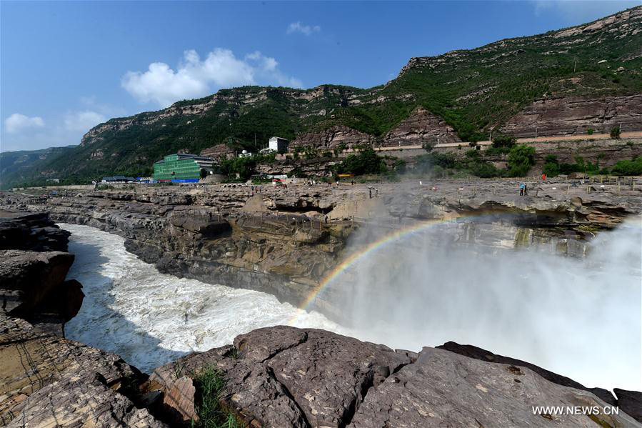 Hukou Waterfall of Yellow River in N China