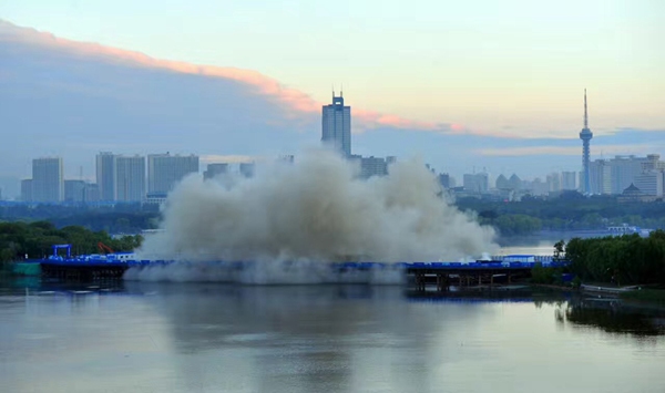 NE China bridge blown up to make way for new one