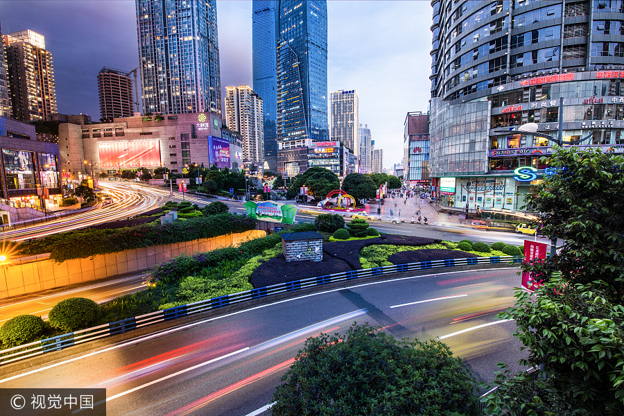 'Time slice' images show beauty of Chongqing