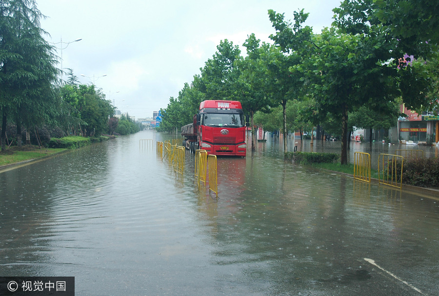 Torrential rain leaves many parts of China flooded