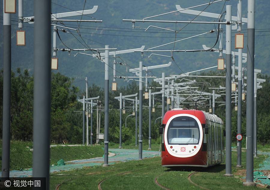 'Most beautifual trams' in operation in Beijing