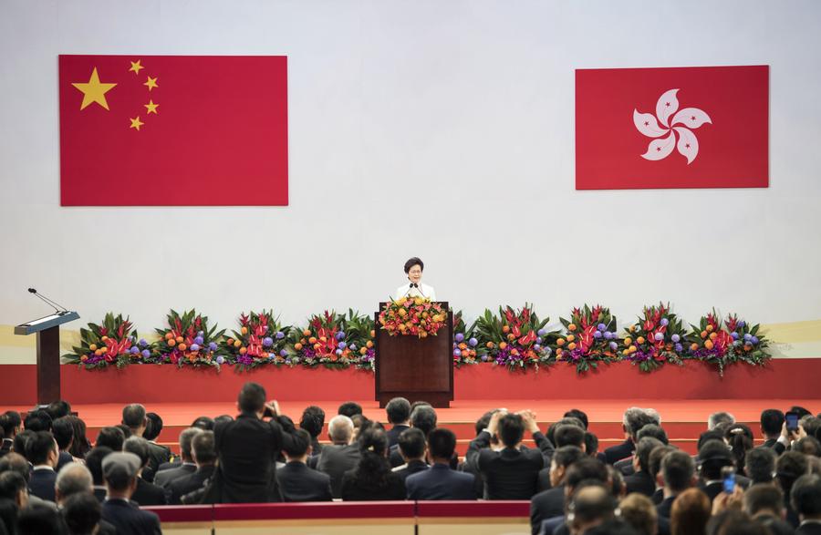New Hong Kong chief executive sworn in
