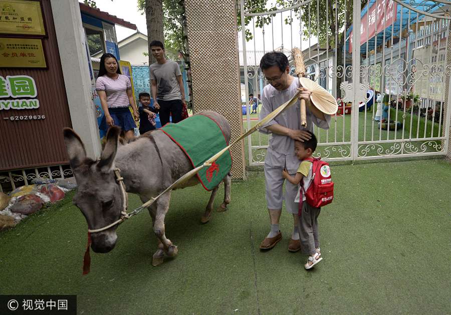 3-year-old riding a donkey sparks nationwide discussion
