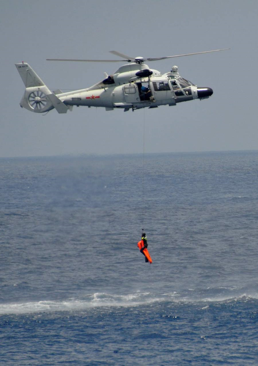 Zooming in on PLA's first carrier-based helicopter force