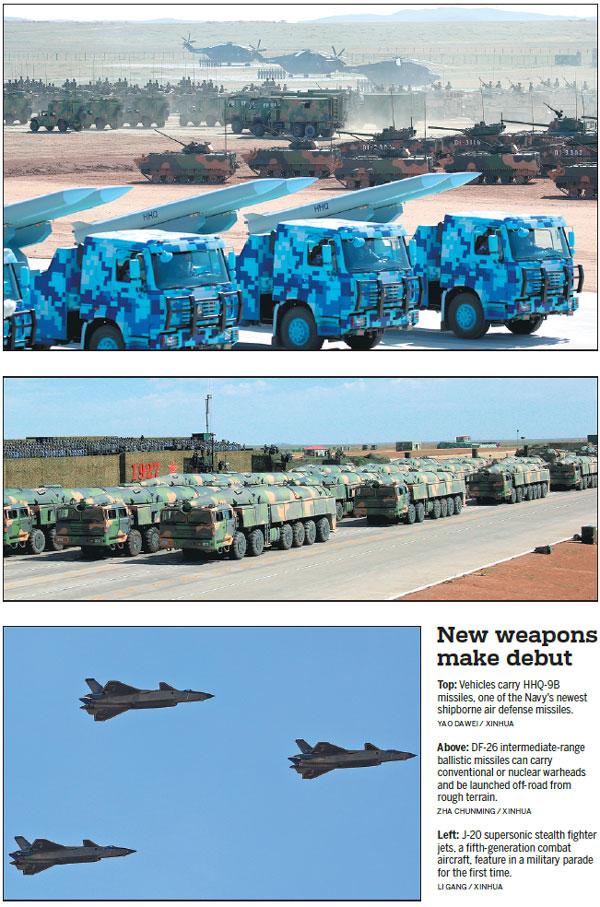 Vehicles, aircraft, troops show readiness