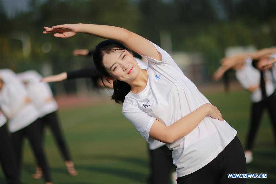 Students train for upcoming 13th Chinese National Games