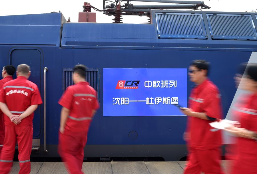 Freight train linking NE China and Duisburg open up
