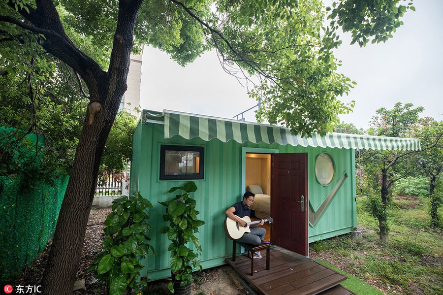Rented container turns into fairy-tale garden home