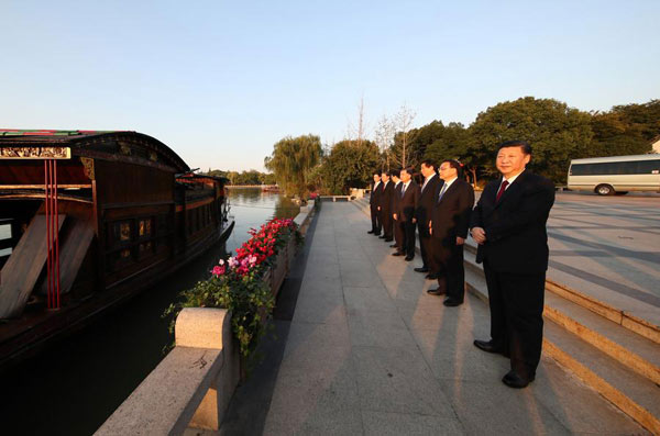 Xi visits revolutionary historical site in Zhejiang