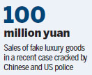Police in China, US team up to stop fakes