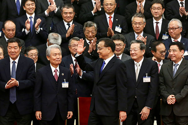 Li tells Japanese business leaders it's time for bilateral cooperation