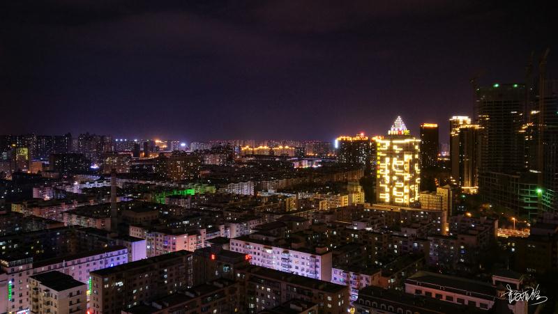 Night views of Harbin through the lens