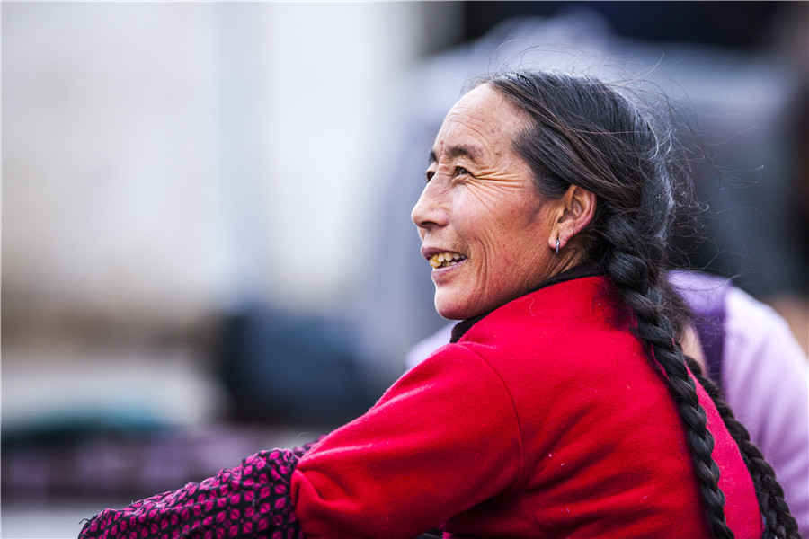 Devout Tibetan Buddhists