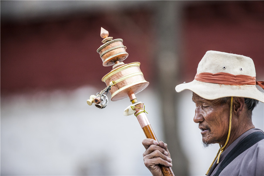 Devout Tibetan Buddhists