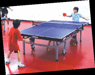 A more serious spin on table tennis