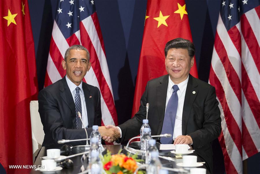 Rencontre Xi-Obama à Paris en amont de la conférence de l'ONU sur le climat