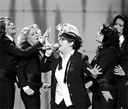 Former foes' votes hand Serbia Eurovision victory