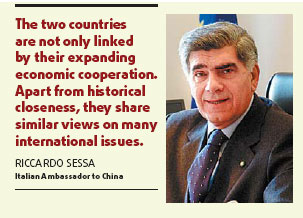 More Italy in China; more China in Italy