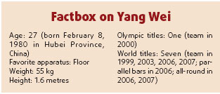 Fall guy Yang snatches 2nd gold for China