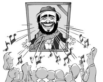 Tenor of the times as well as a rock star