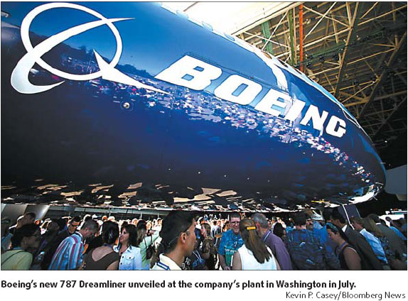 B787s to arrive on time