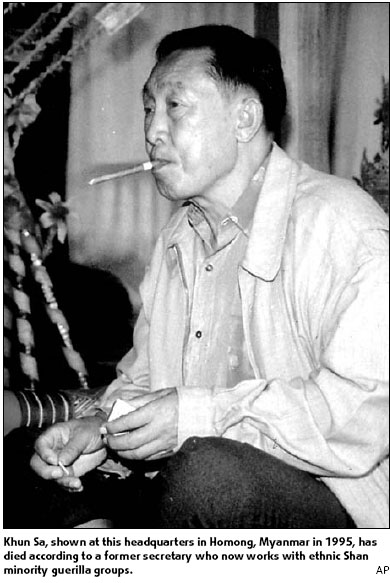 Asia's one-time drug warlord Khun Sa dies