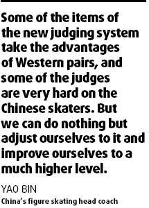 Pairs skaters challenged by system