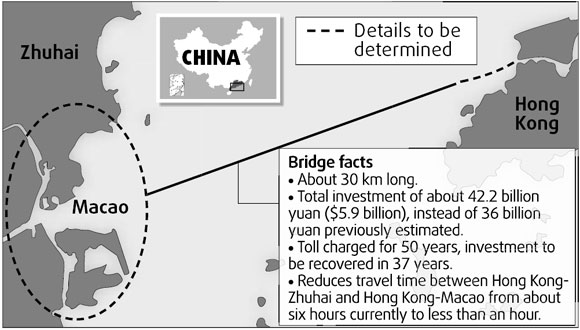 Pearl River Delta bridge deal agreed