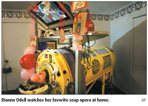 Woman who spent life in iron lung dies at age of 61