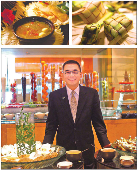 Malaysian man behind the menu