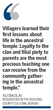 Age of restoration for ancestral temples