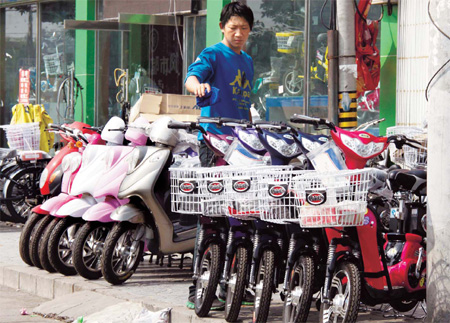 Electric bicycles facing end of dangerous road