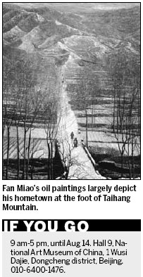 Taihang Mountain looks good in oil
