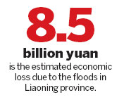 Floods in Liaoning leave 54 dead after 3 days' rain